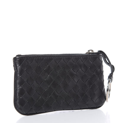 Bottega Veneta Nappa Intrecciato Key Case Black 3 of 8