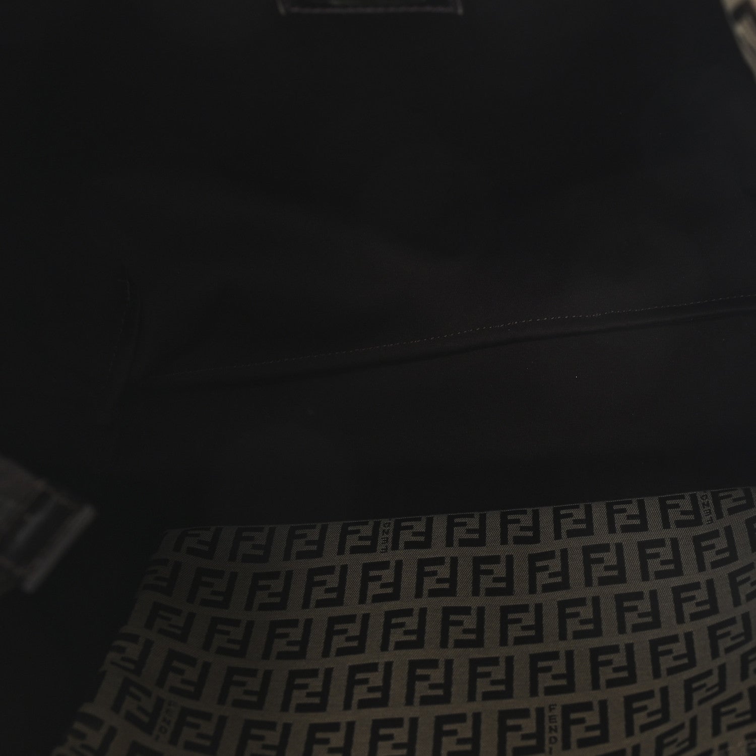 Fendi Zucchino Shopping Tote Beige Tobacco 5 of 11