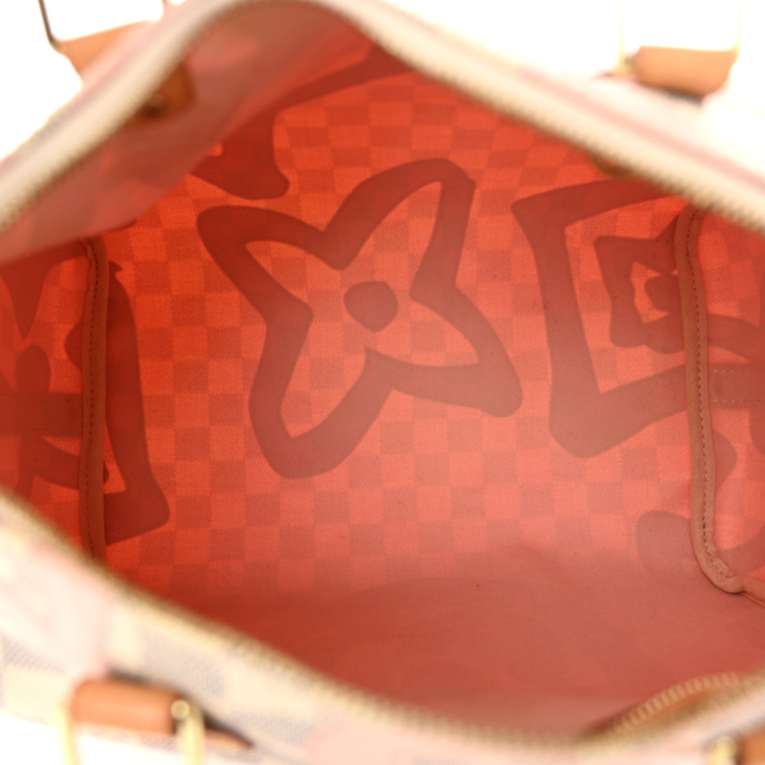 Louis Vuitton Damier Azur Tahitienne Speedy Bandouliere 30 Rose Ballerine 5 of 10
