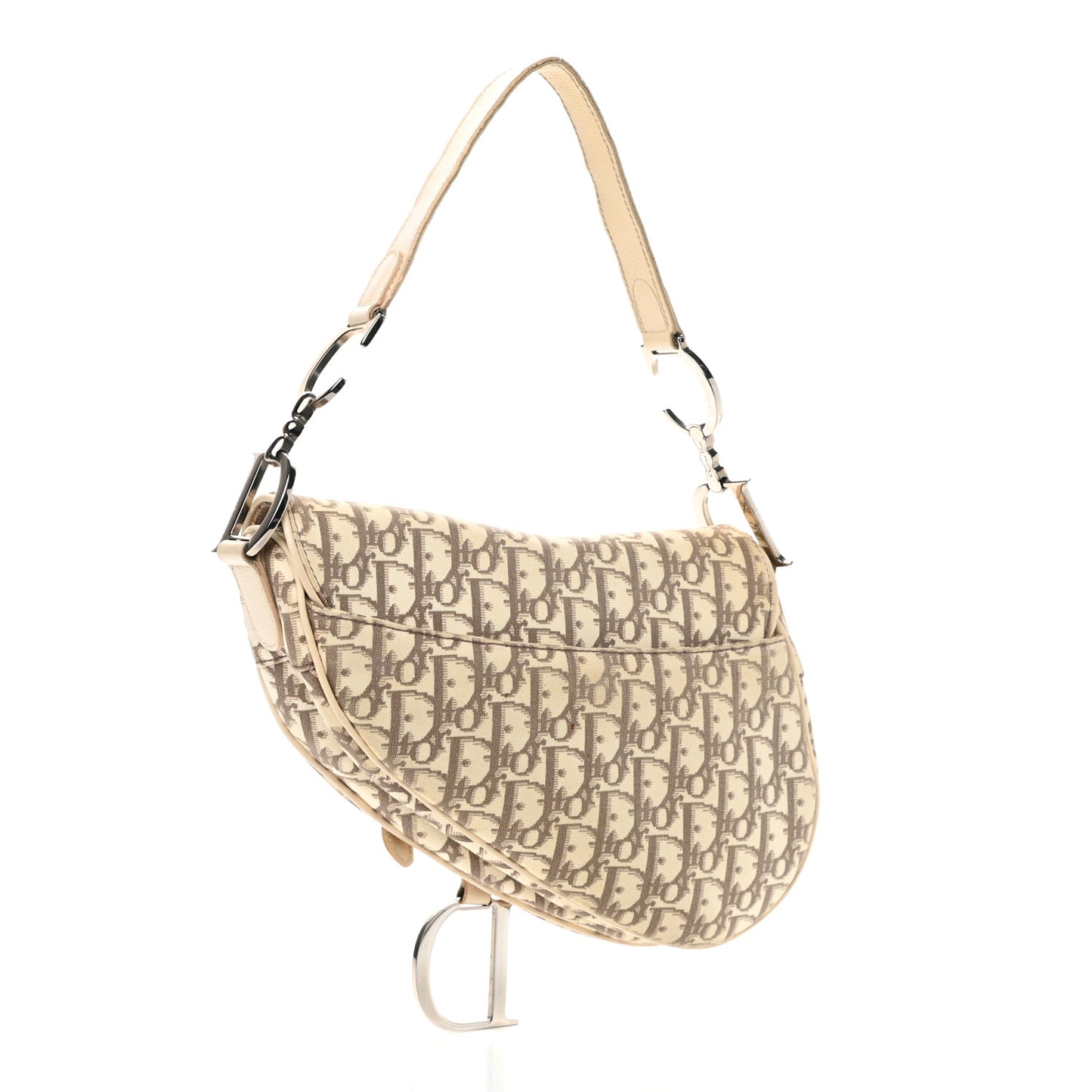 Monogram Vintage Flowers Saddle Bag Beige
