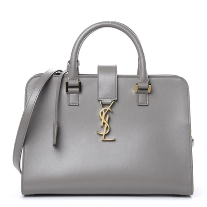 Saint Laurent Smooth Calfskin Small Cabas Monogram Taupe 1 of 9