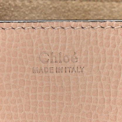 Chloe Grained Calfskin Lambskin Mini Bi-Color Drew Shoulder Bag Powder Beige Caramel 5 of 8