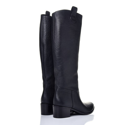 Gucci Cellarius Soft Calfskin Riding Boots 41 Black 4 of 8