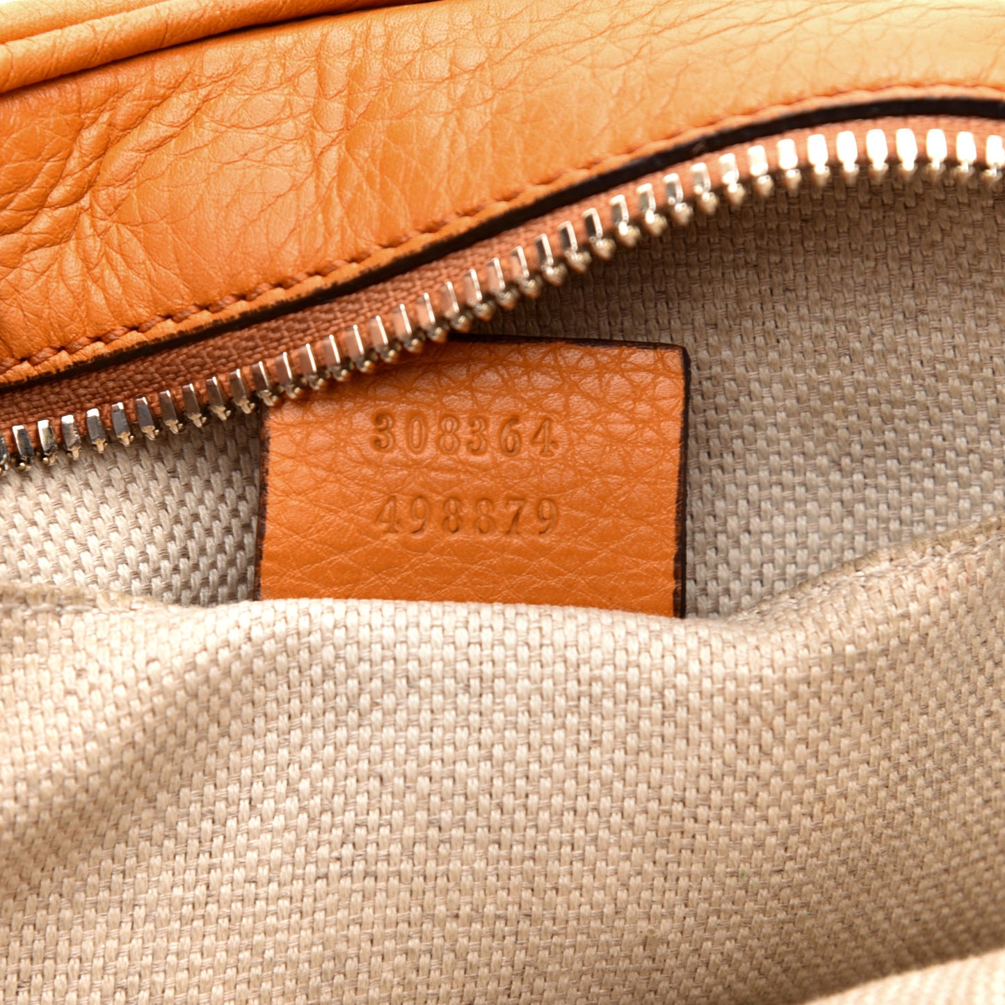 Pebbled Calfskin Small Soho Disco Bag Curcuma