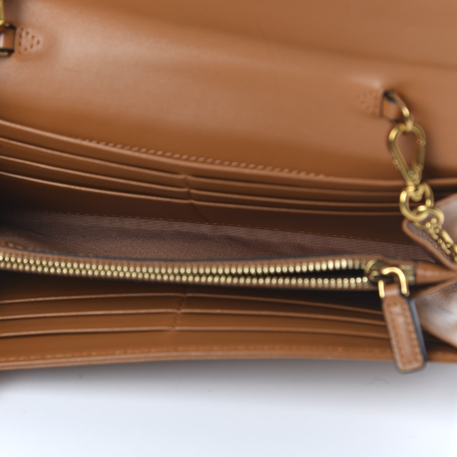 MCM Visetos Large Patricia Wallet On Chain Cognac 5 of 9