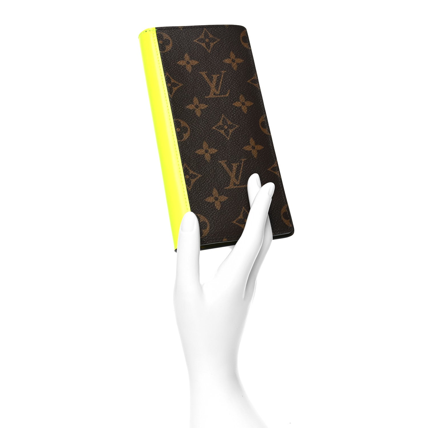 Louis Vuitton Monogram Macassar Brazza Wallet Florescent Yellow 2 of 9