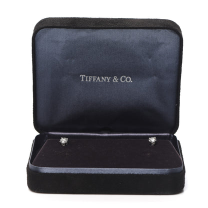 Tiffany Platinum Diamond .92ctw Round Solitaire Earrings 5 of 5