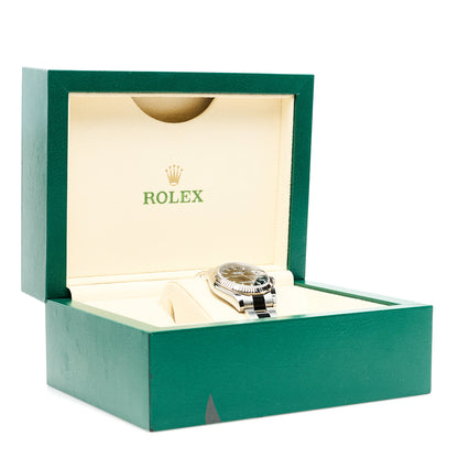 Rolex Stainless Steel 18K White Gold 31mm Oyster Perpetual Datejust Watch Black 178274 5 of 5