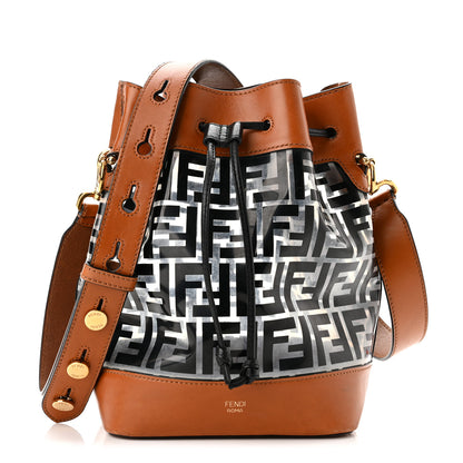 Fendi TPU FF Vitello Aura F is Fendi Grande Mon Tresor Bucket Bag Black Cuoio 1 of 10