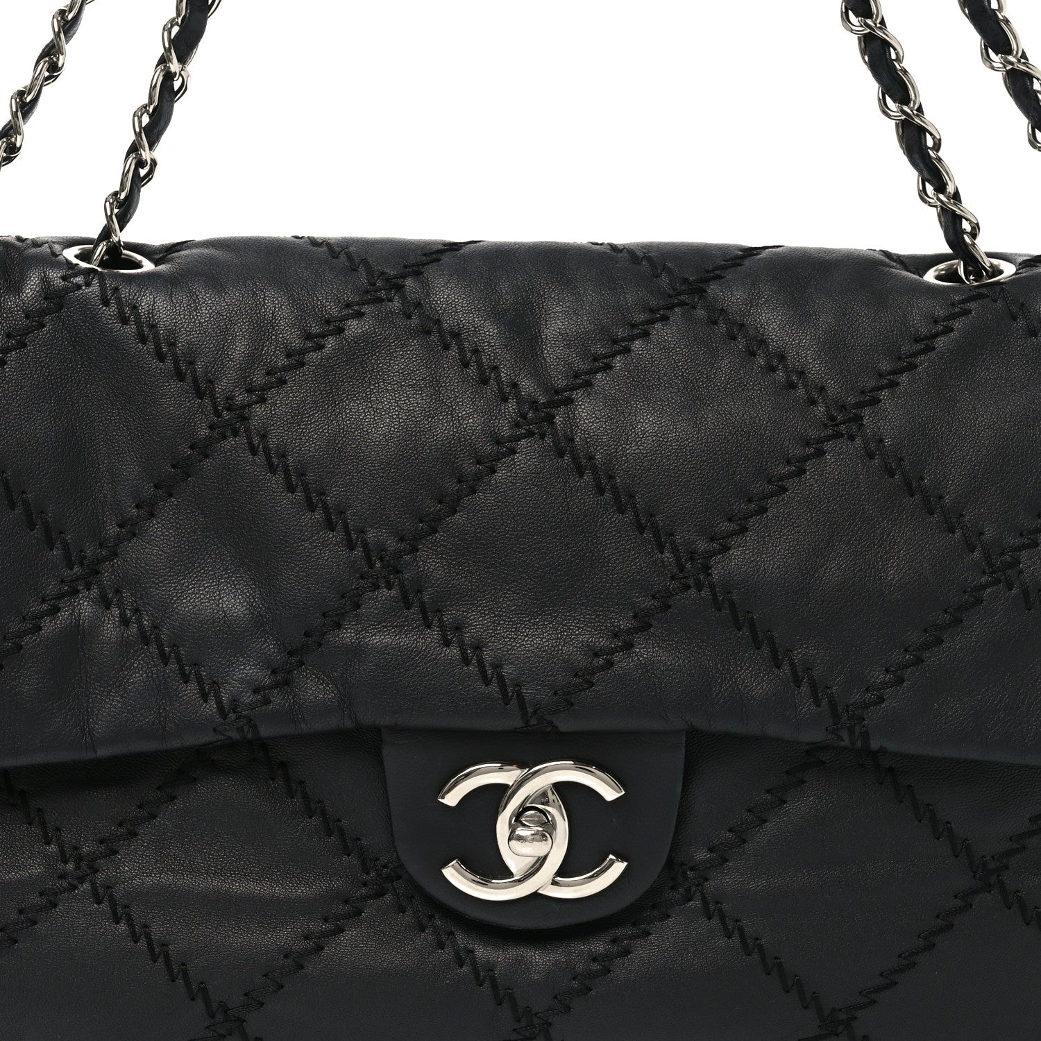 Chanel Lambskin Ultimate Stitch Maxi Flap Black 8 of 10