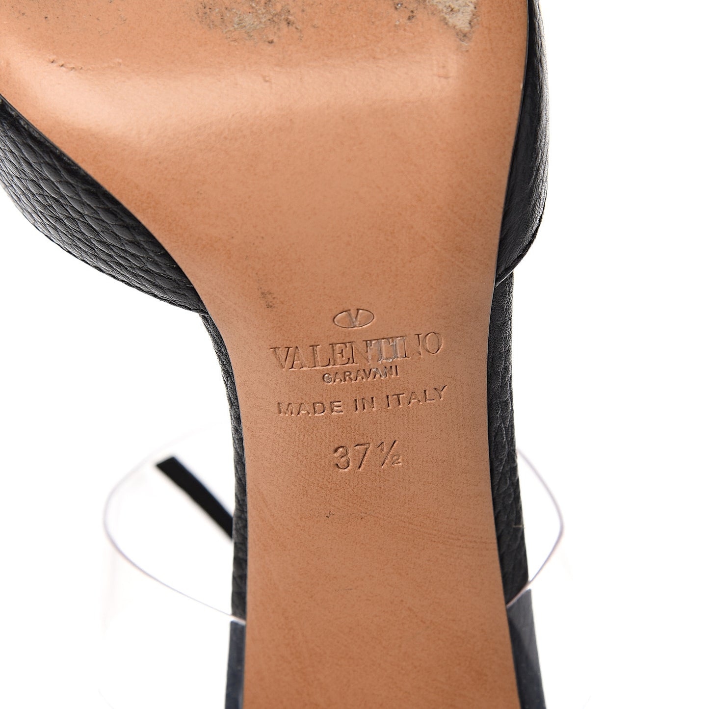 Calfskin C Rockee Fringe Pumps 37.5 Black