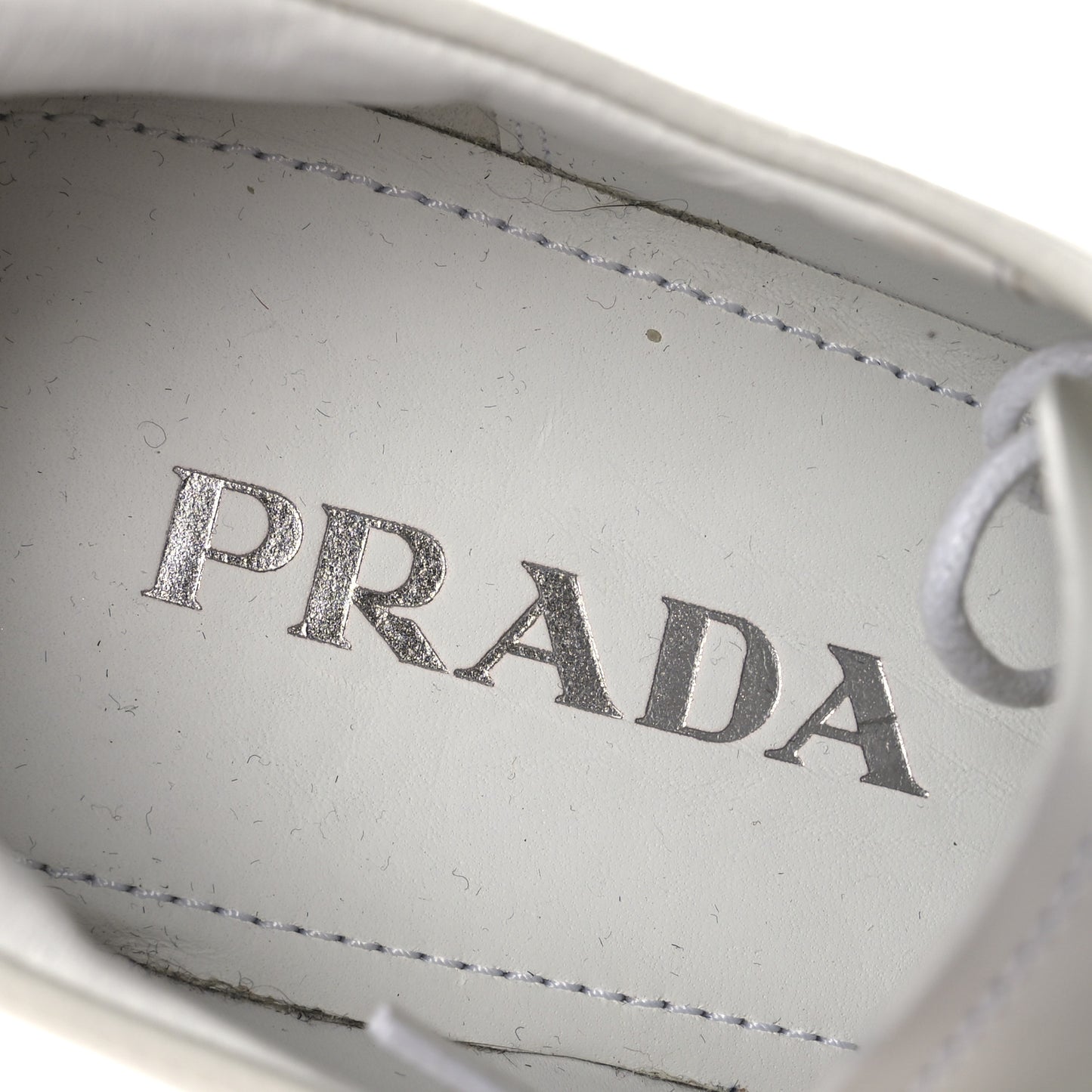 Spazzolato Calzature Donna Triangle Logo 50mm Derby Loafers 36.5 White