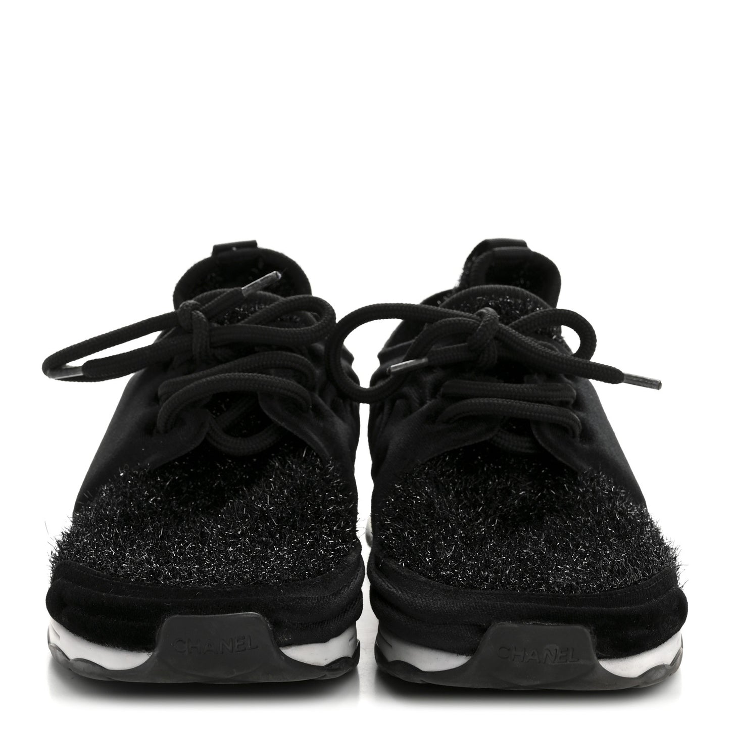 Stretch Fabric Womens CC Sneakers 37.5 Black