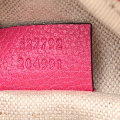 Gucci Grained Calfskin Small Logo Belt Bag Box Pink Green 7 of 10