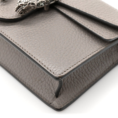 Gucci Dollar Calfskin Crystal Super Mini Dionysus Shoulder Bag Dusty Grey Black Diamond 13 of 14