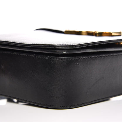 Saint Laurent Smooth Calfskin Medium Classic Monogram Universite Bag Black 10 of 20