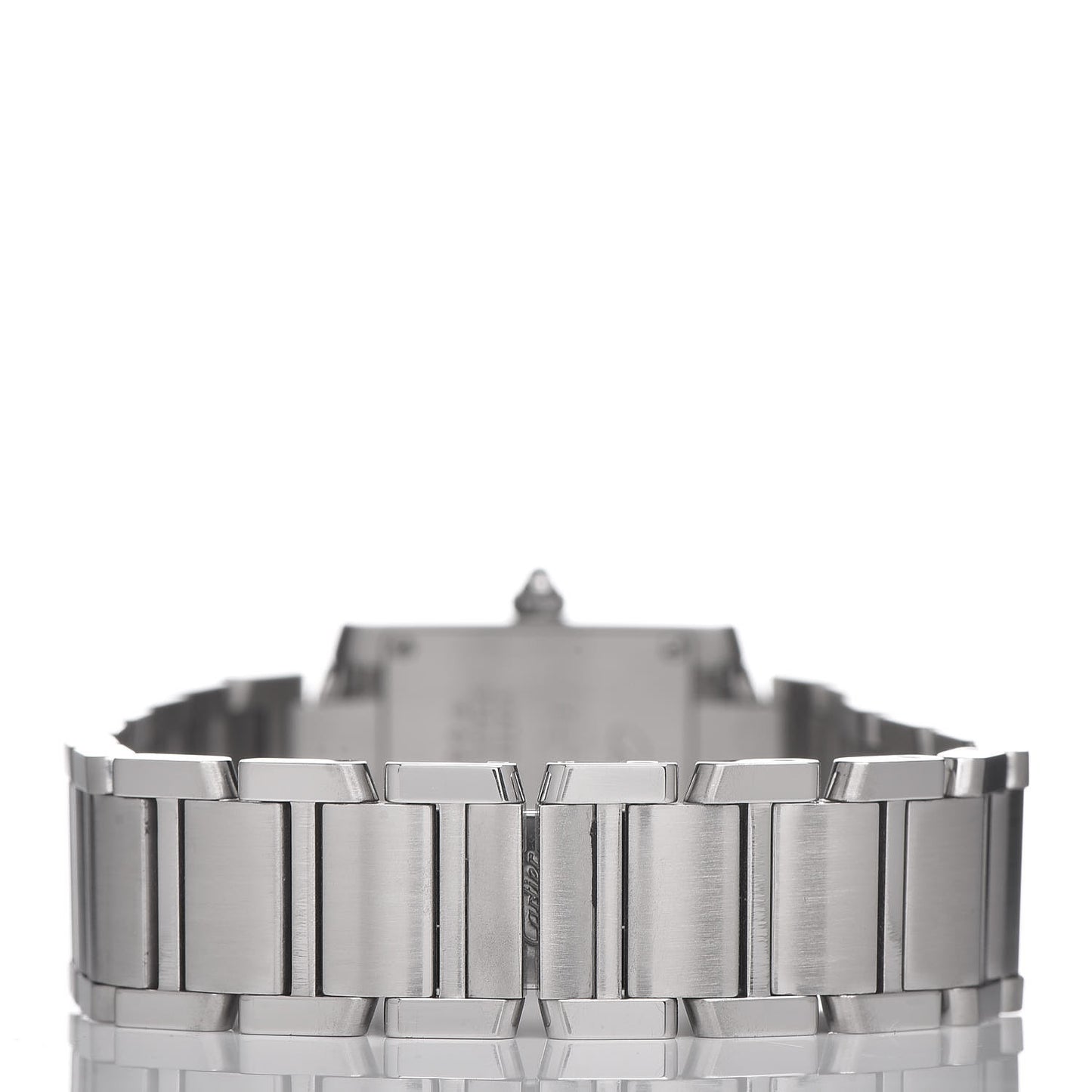 Stainless Steel 20mm Tank Francaise 160th Anniversary Quartz Watch