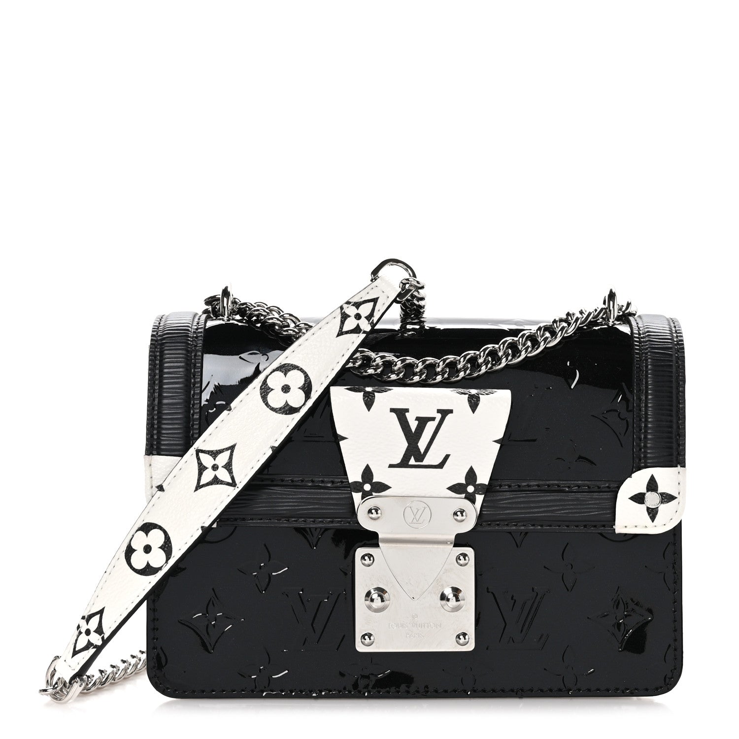 Louis Vuitton Vernis Epi Monogram Wynwood Black White 1 of 10