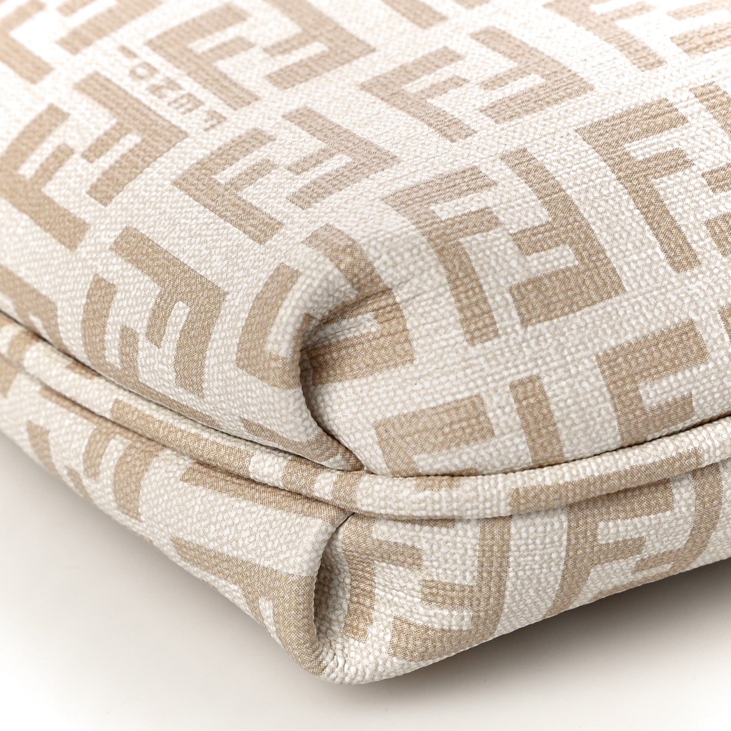 Fendi Zucchino Spalmati Forever Tube Messenger Crema Ecru 8 of 11