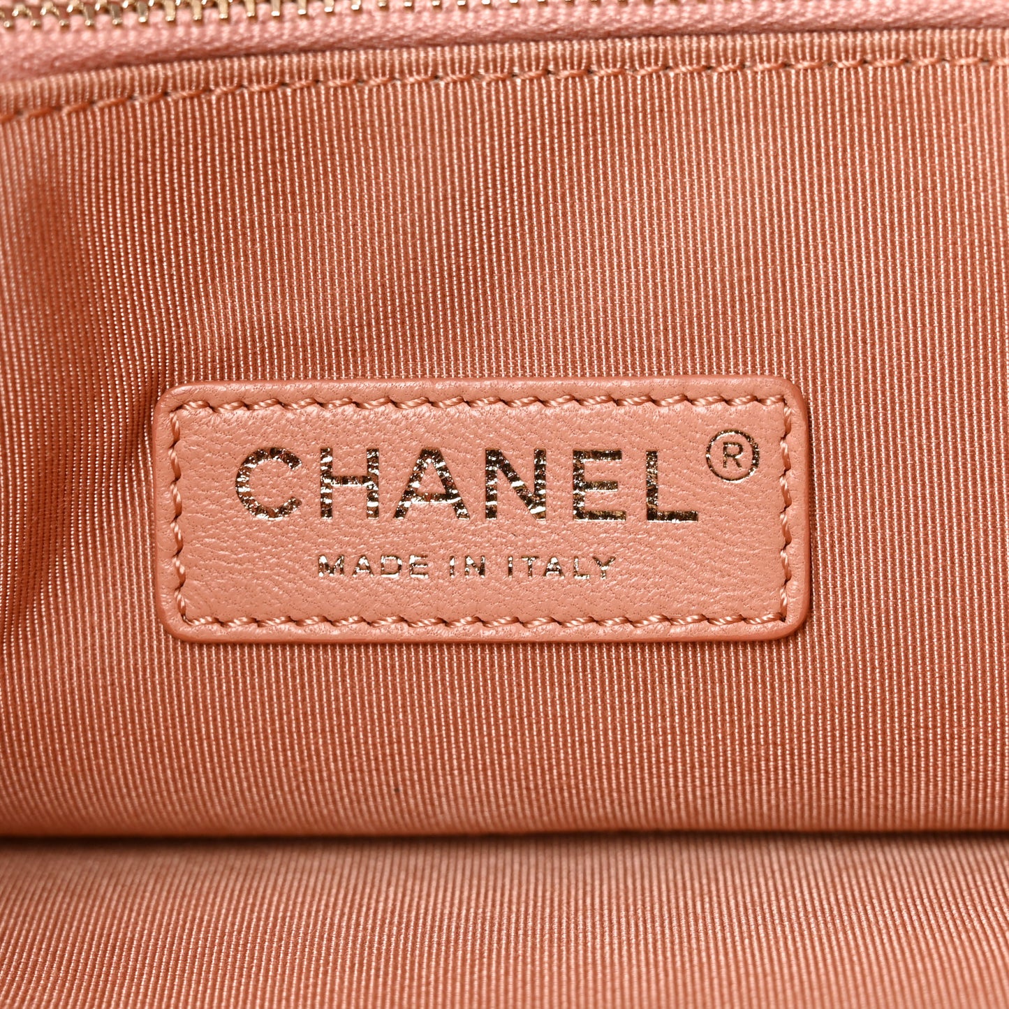 Aged Calfskin Quilted Large 31 Shopping Bag Beige Pink