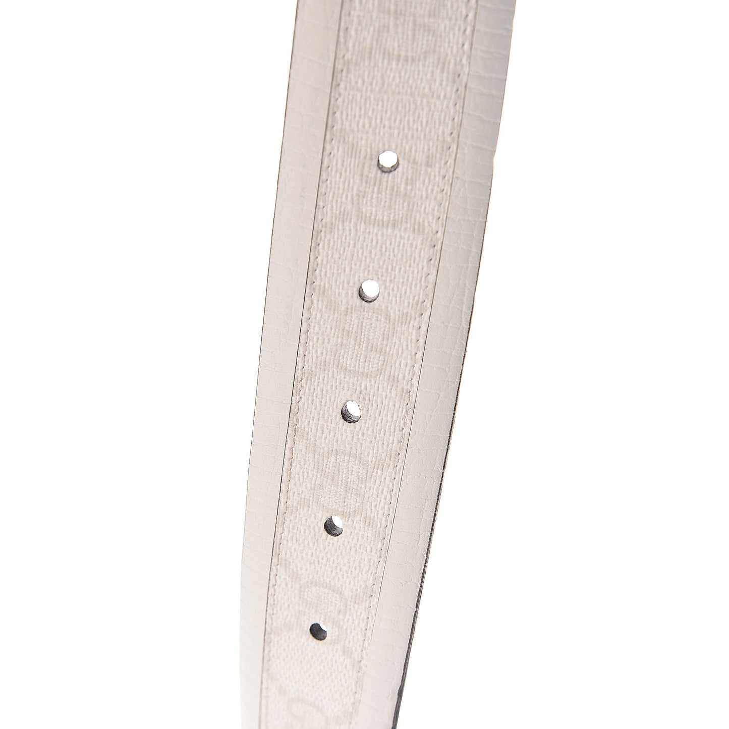 GG Plus Monogram Calfskin Interlocking G 40mm Belt 105 42 White