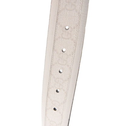 Gucci GG Plus Monogram Calfskin Interlocking G 40mm Belt 105 42 White 4 of 5