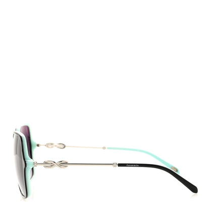 Tiffany Acetate Square Infinity Sunglasses TF4145-B Black Blue 3 of 8