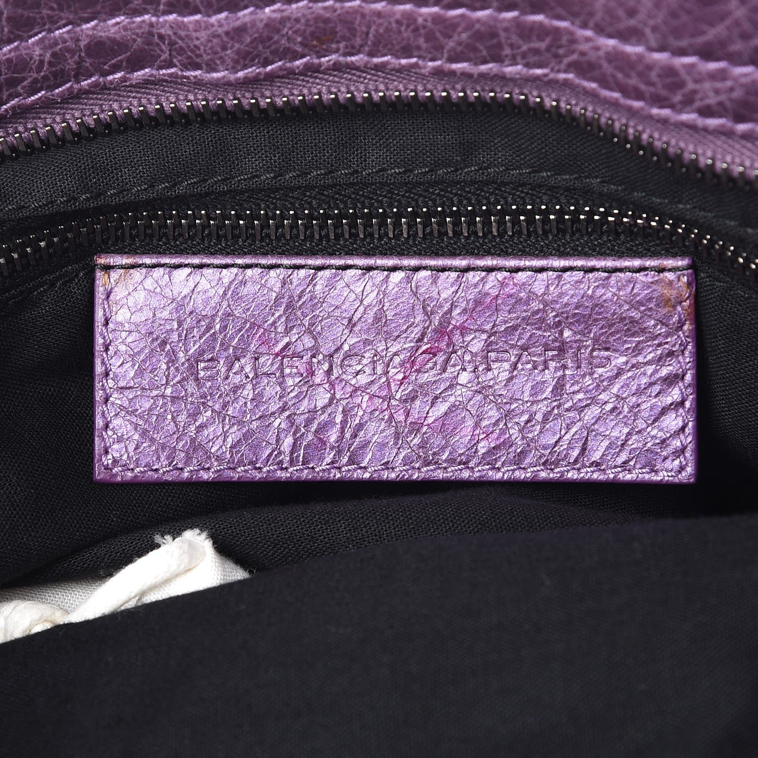 Balenciaga Agneau Classic Hardware City Metallic Purple 7 of 8