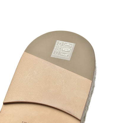 Hermes Calfskin Mens Antigua Espadrille Sandals 45 Bleu Indigo 10 of 14