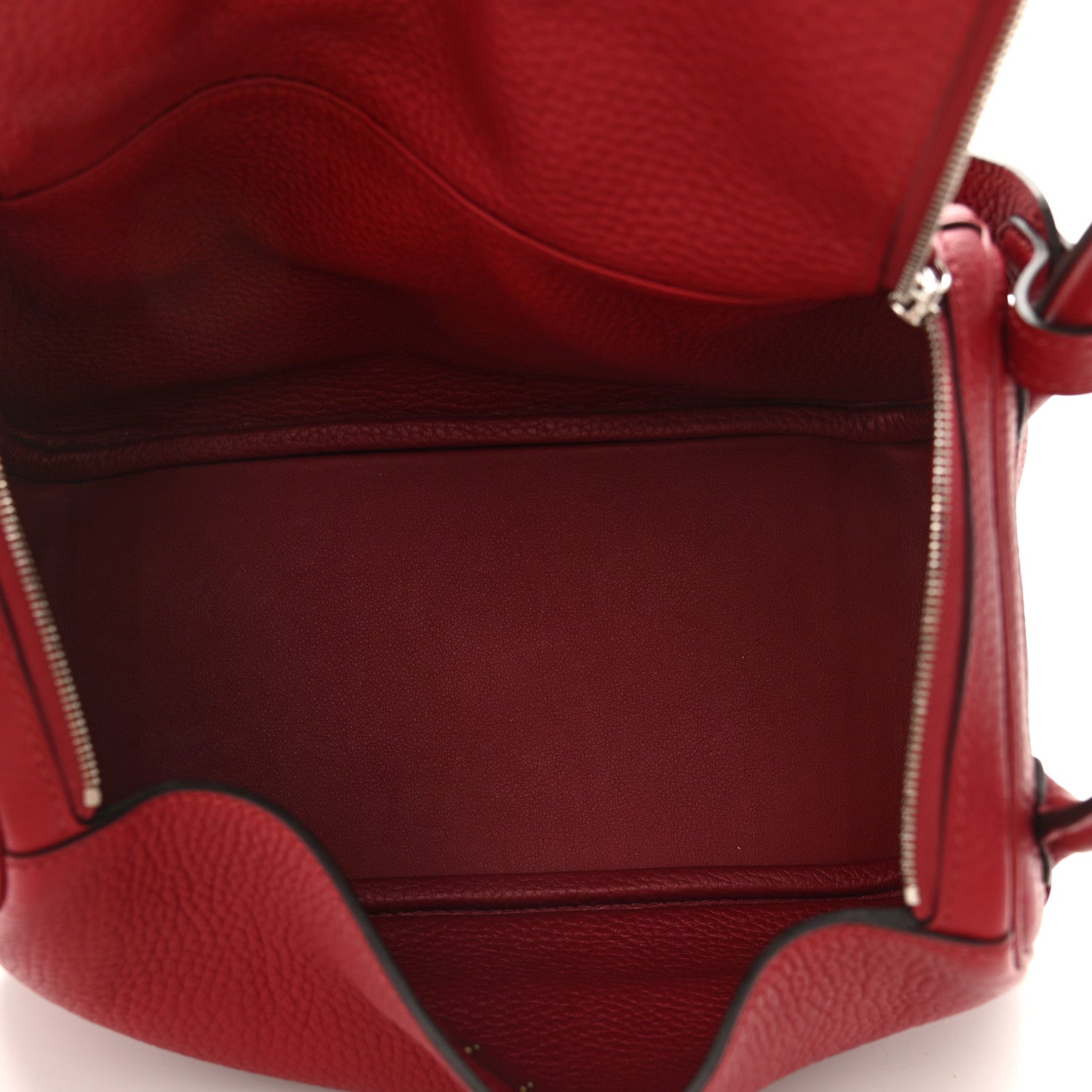 Hermes Taurillon Clemence Lindy 26 Rouge Grenat 5 of 9
