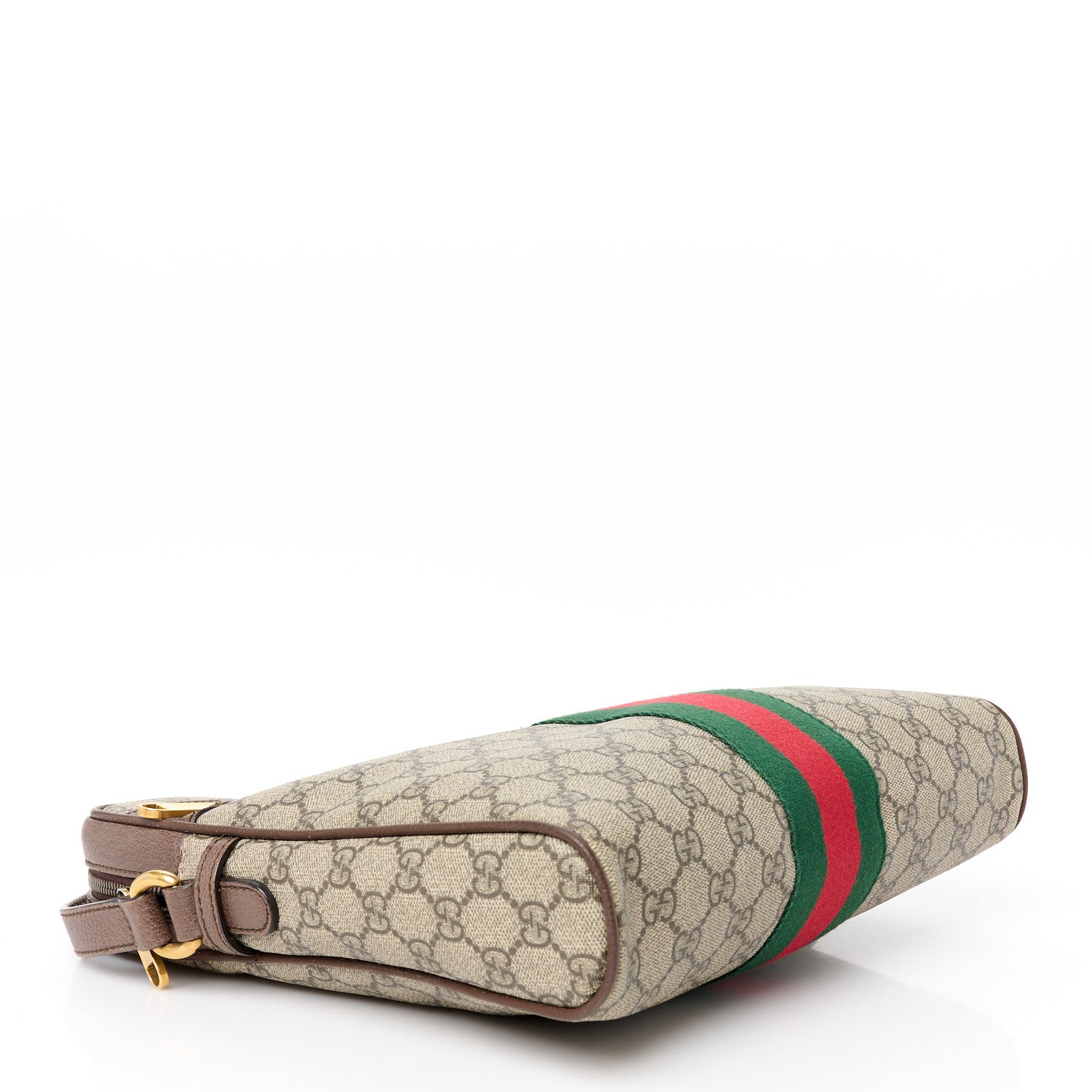 Gucci GG Supreme Monogram Web Medium Ophidia Messenger Bag Brown 4 of 12