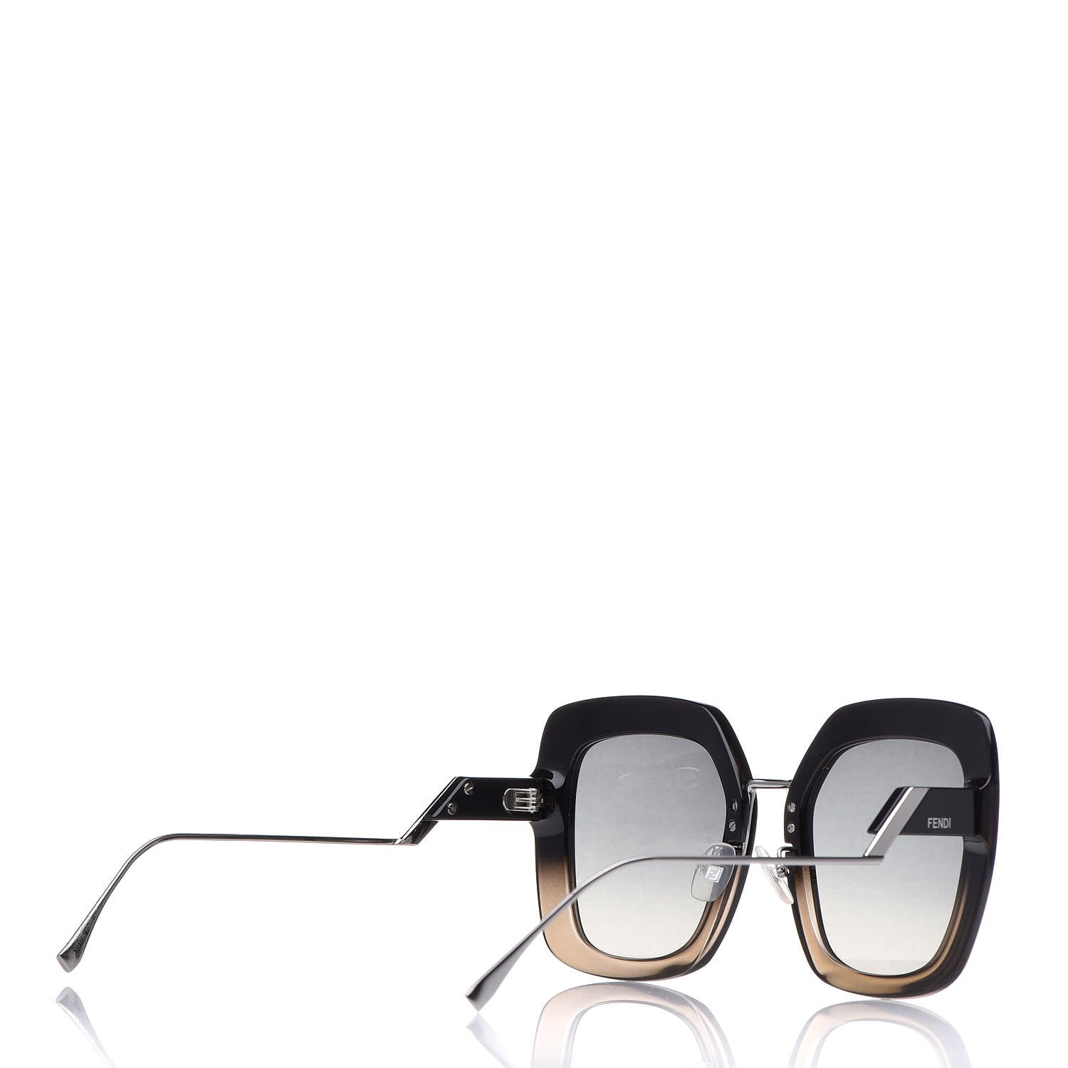 Fendi Square Sunglasses FF 0317/S Black Grey 4 of 7