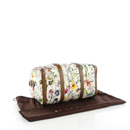 Gucci Canvas Flora Infinity Medium Joy Boston White Multicolor Acero 3 of 7