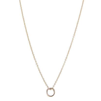 Cartier 18K Pink Yellow White Gold Trinity Pendant Necklace 1 of 8