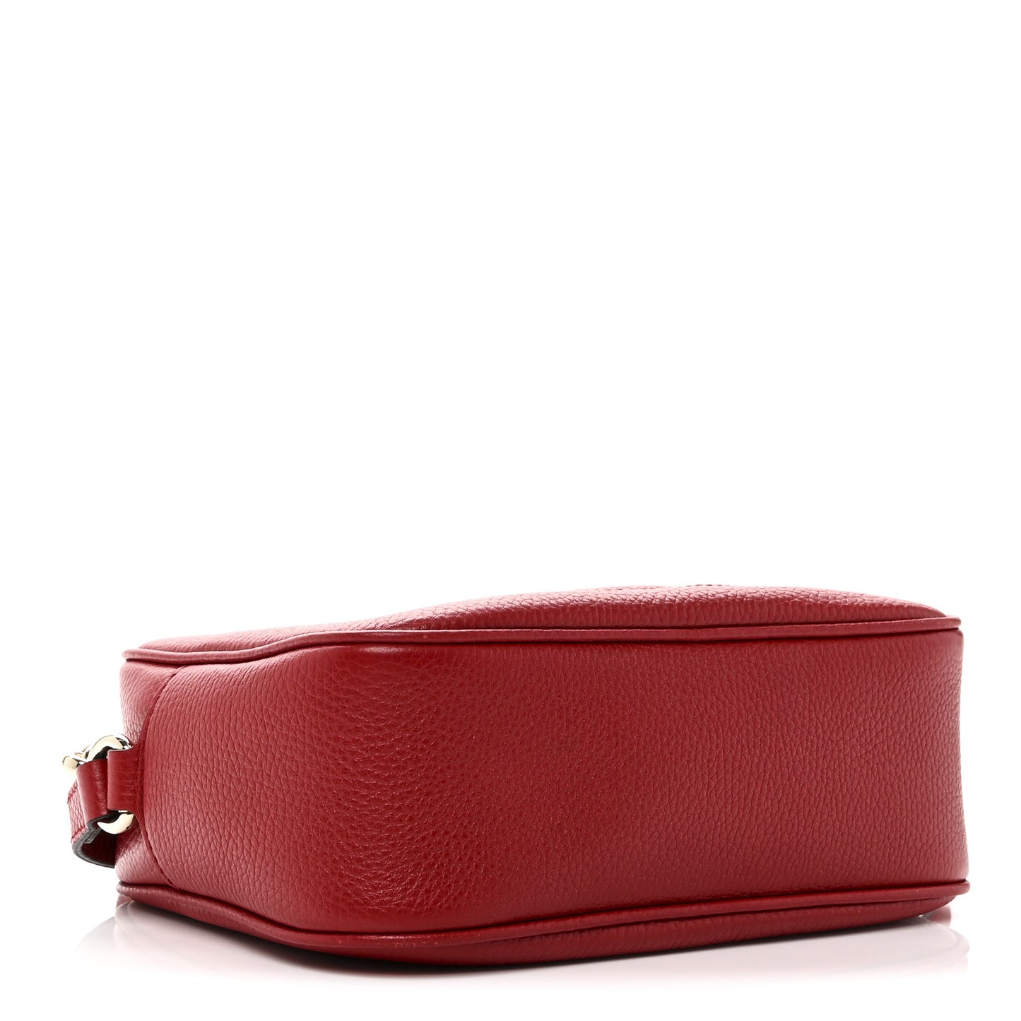 Pebbled Calfskin Small Soho Disco Bag Vibrant Red