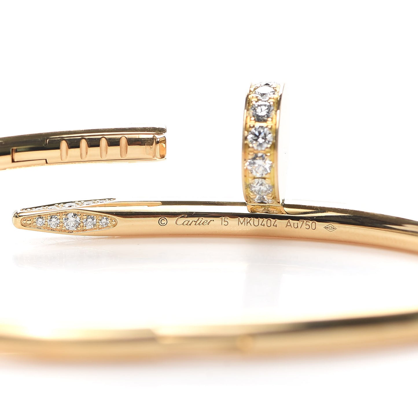 18K Yellow Gold Diamond Juste Un Clou Bracelet 15
