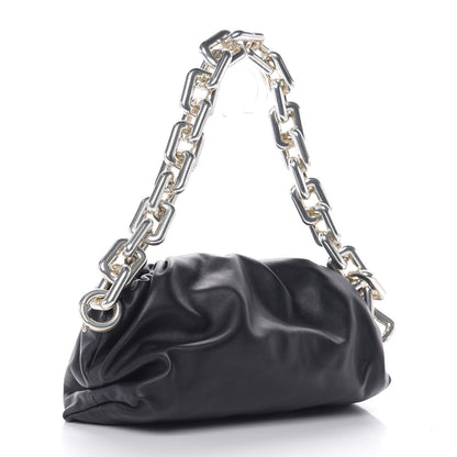 Bottega Veneta Calfskin The Pouch Chain Black 2 of 10