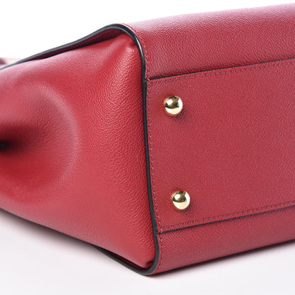 Burberry Soft Grain Medium Buckle Tote Parade Red 8 of 9