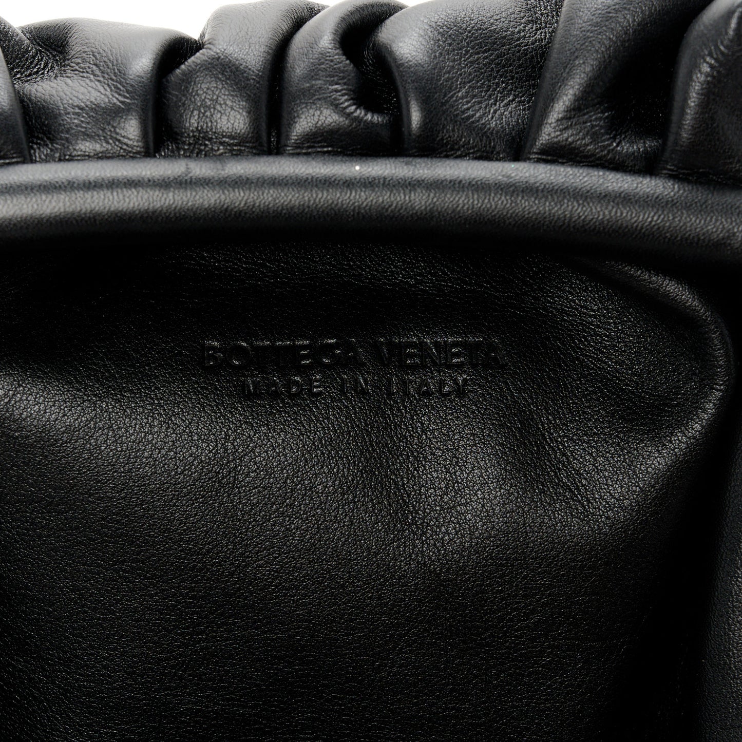 Smooth Butter Calf The Pouch Oversized Clutch Black