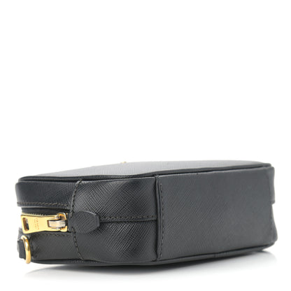 Prada Saffiano Mini Camera Crossbody Bag Black 4 of 10