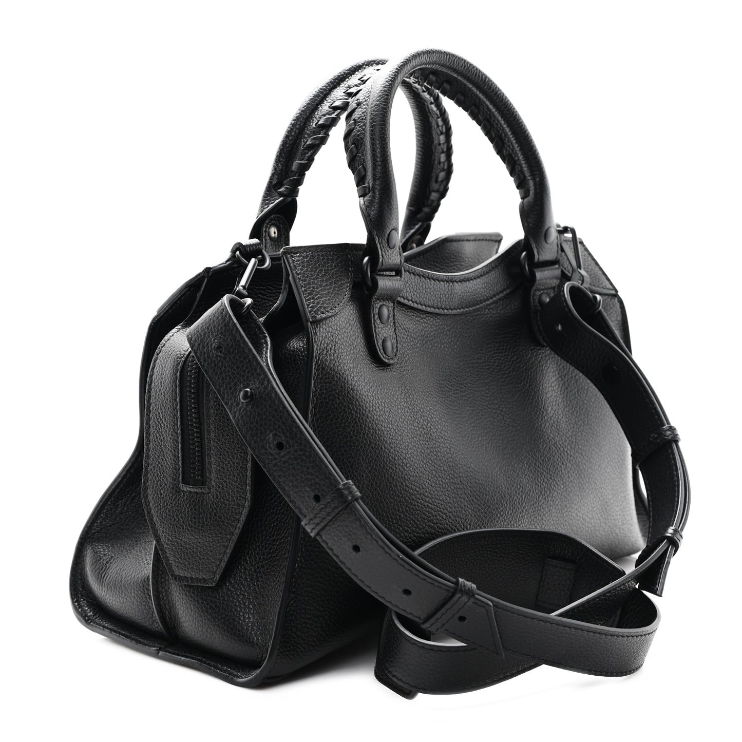 Grained Calfskin Neo Classic Black Hardware S City Black