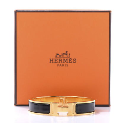 Hermes Enamel Narrow Clic Clac H Bracelet PM Black 5 of 5