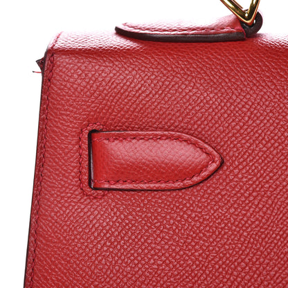 Hermes Epsom Kelly Sellier 32 Rouge Casaque 28 of 37