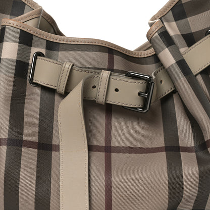 Burberry Smoked Check Medium Walden Belted Hobo Trench 7 of 9