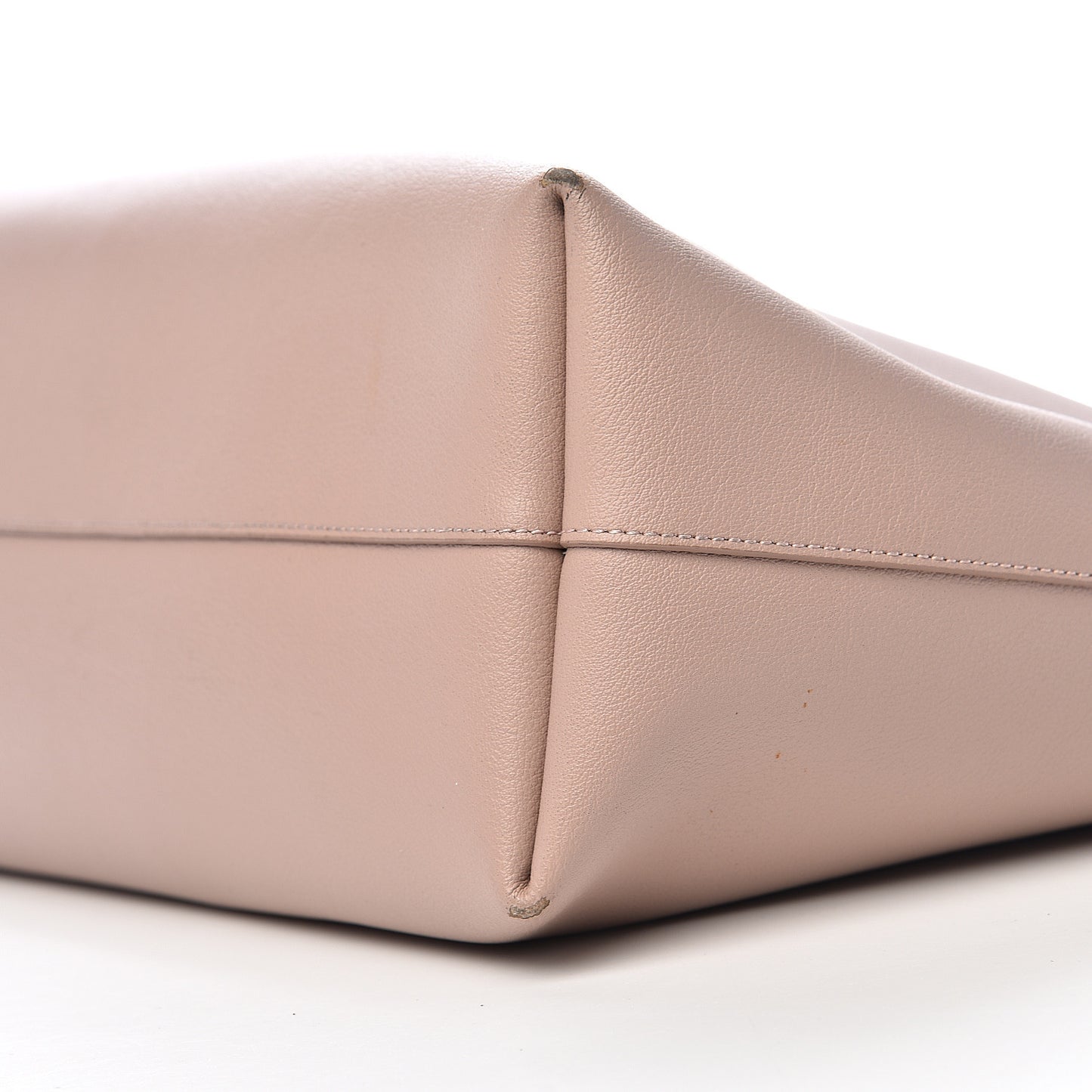 Calfskin Large Shopping Tote Nude Powder