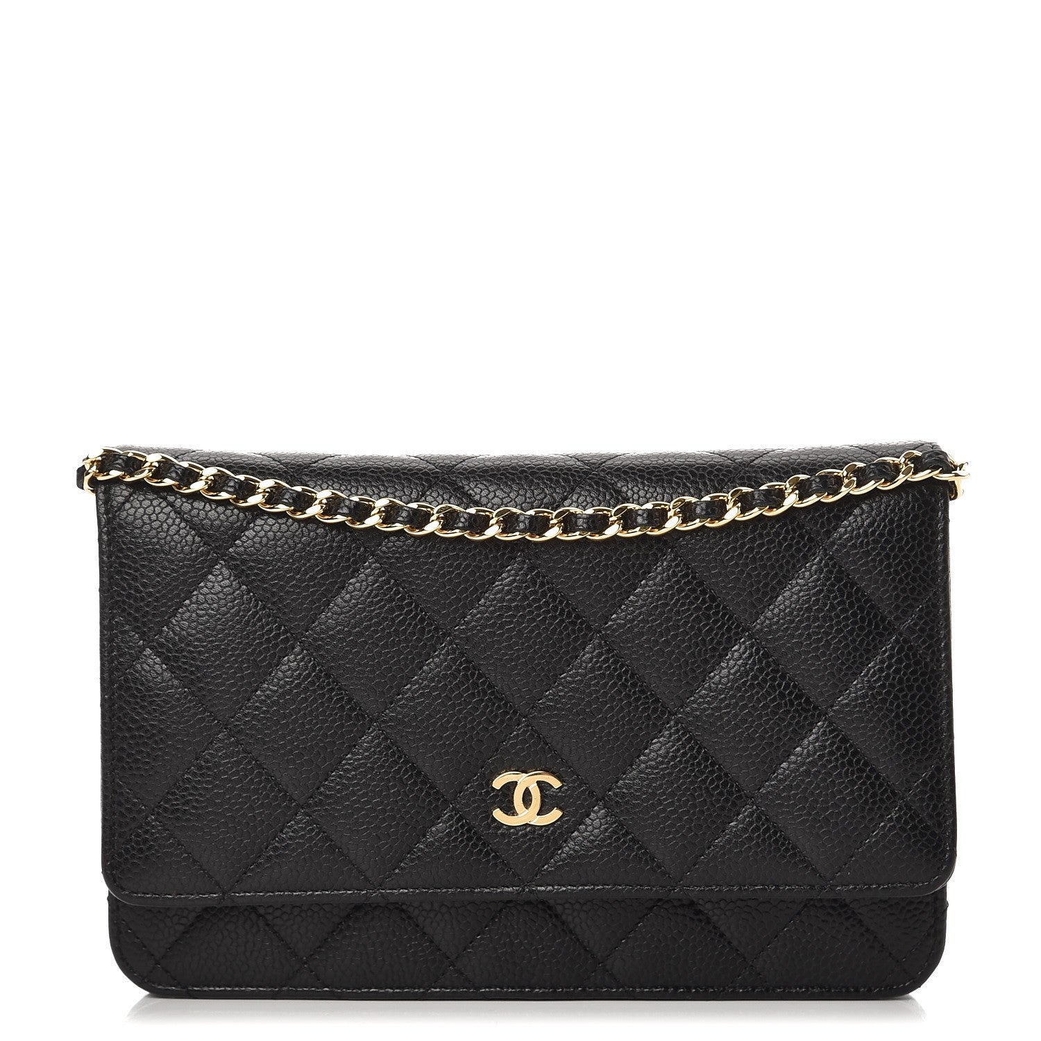 Chanel Caviar Quilted Wallet On Chain WOC Black 1 of 9