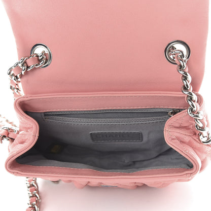 Chanel Washed Lambskin Quilted Mini Chain Around Messenger Pink 5 of 10