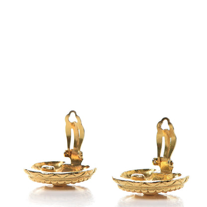 Chanel CC Clip On Earrings Gold 3 of 4
