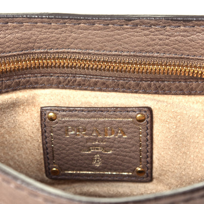 Prada Vitello Daino Chain Hobo Brown 6 of 9