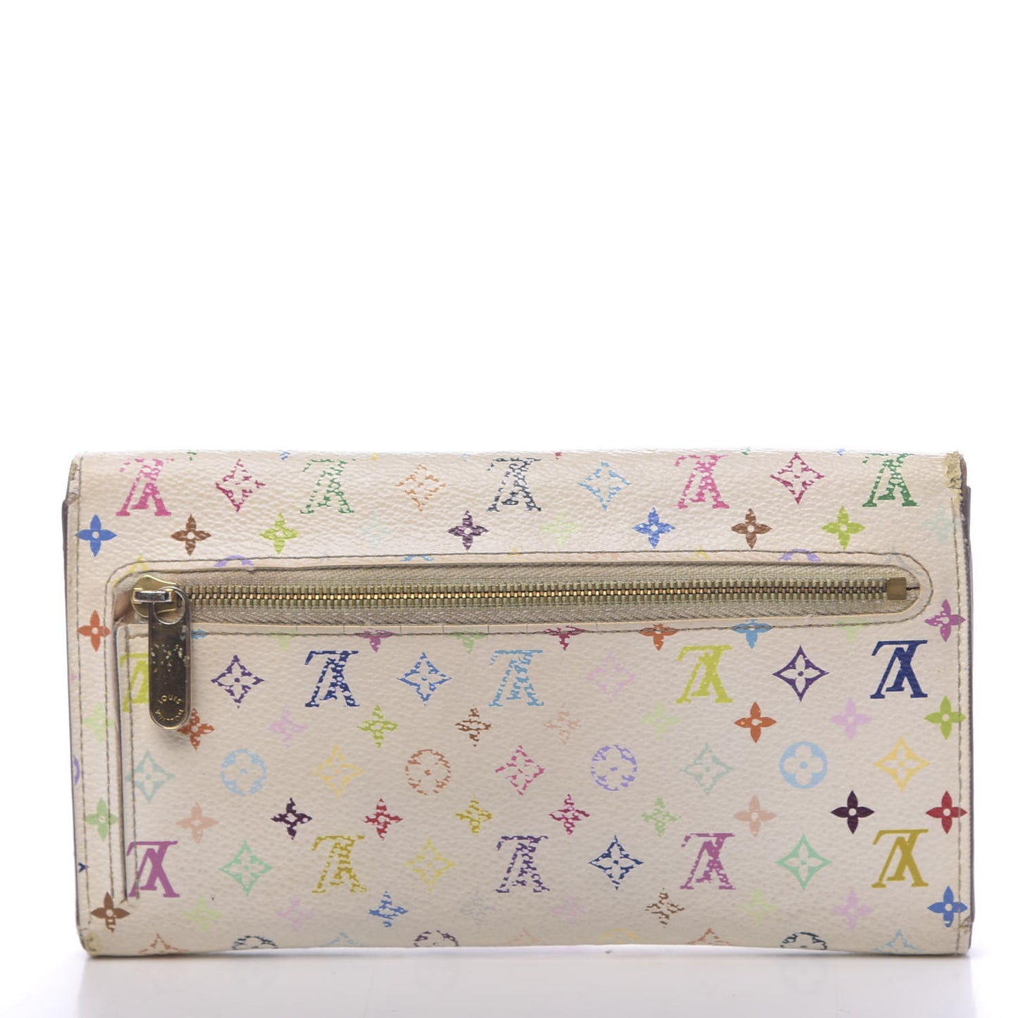 Monogram Multicolor Eugenie Wallet White